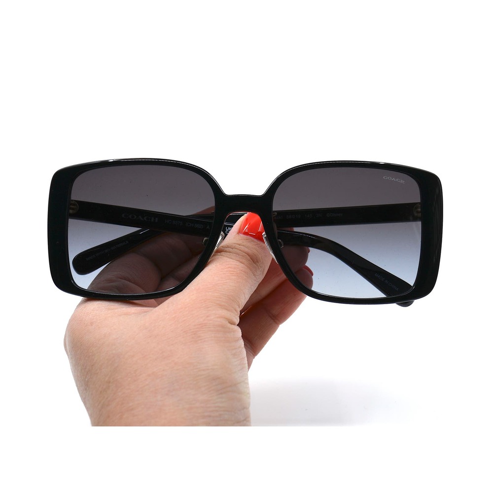 COACH HC8375 BLACK GREY GRADIENT AUTHENTIC SUNGLASSES - Picture 10 of 14